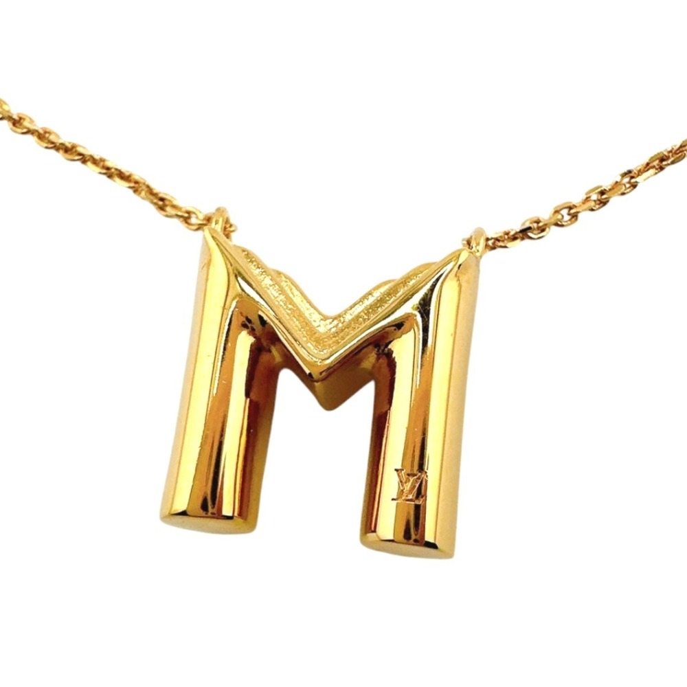 Louis Vuitton Necklace LVME M GP Gold LV - Picture 3 of 11